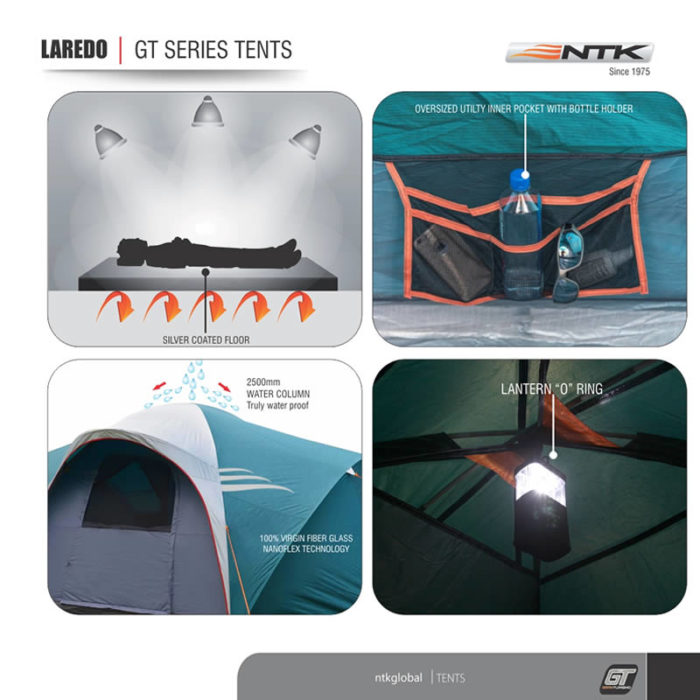 NTK Laredo GT 8 9 Person Large Camping Tent Waterproof