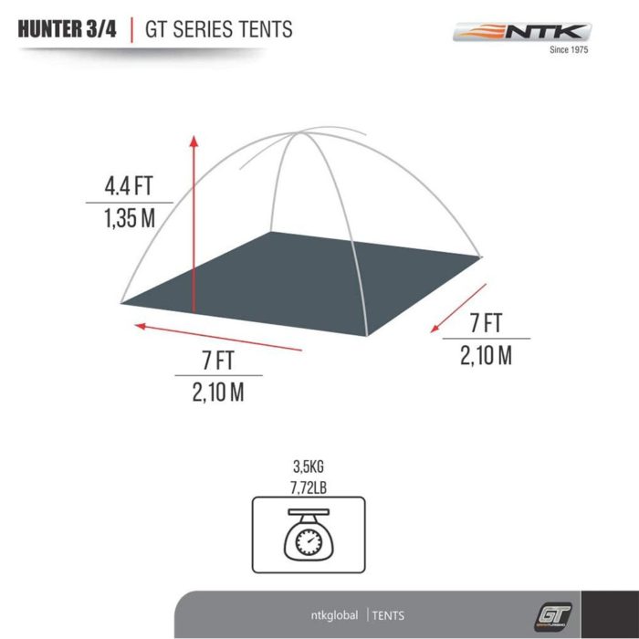 NTK Hunter GT 3/4 dome tent