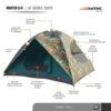 Up to 4 person camping tent