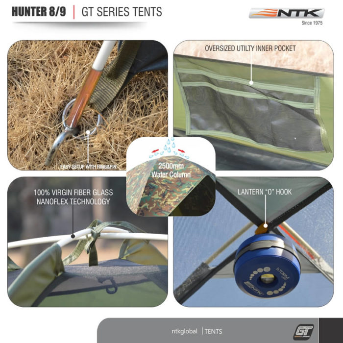 Up to 9 person camping tent