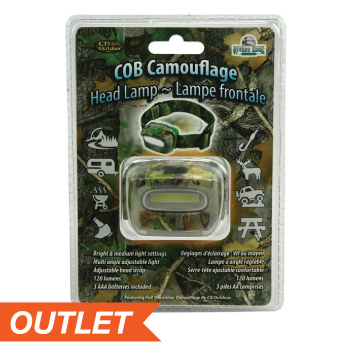 COB HEADLAMP 3-AAA BATTERY - CAMO
