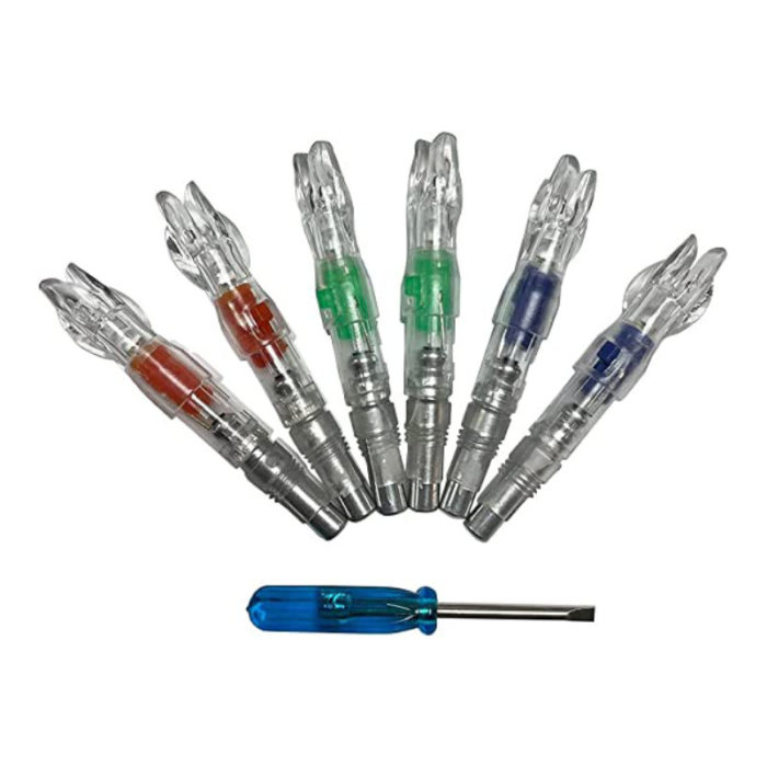 NTK 6pcs LED Nocks for Arrows